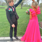 Elegant A-line Empire Waist Prom Dress,Formal Gown Y4276