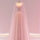 Romantic Pink Sweetheart Long Prom Dress,Pink Formal Gown Y2209