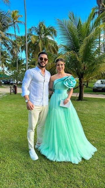 Mint Green A Line Evening Dresses,3D Flowers Prom Dresses,Formal Occasion Y6788