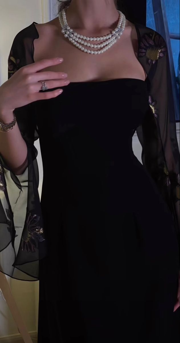 Charming Black Evening Dress,Black Formal Gown Y4030