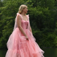 Romantic Light Pink A-line Tulle Prom Dress,Light Pink Princess Dress Y2681