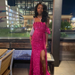 Sparkly Sheath/Column Sequins Long Evening Dress For Black Girls Y4350