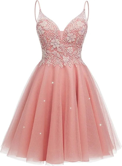 Sparkly Tulle Homecoming Dresses for Teens Mini Cocktail Dress,Y2411