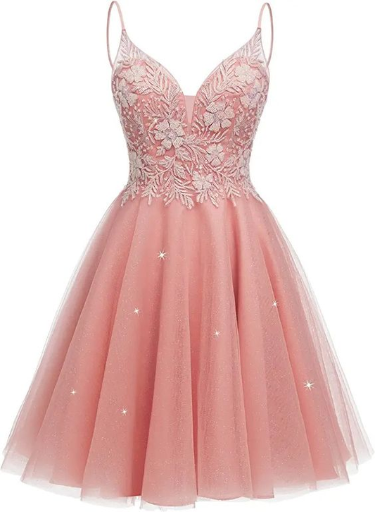 Sparkly Tulle Homecoming Dresses for Teens Mini Cocktail Dress,Y2411