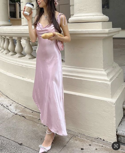 Simple Pink Prom Dress,Pink Bridesmaid Dress Y7306