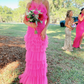 Chic Tulle Tiered Long Prom Dress,Prom Gown,Elegant Formal Gown Y2294