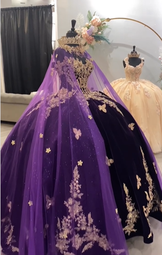 Stunning Purple Princess Quinceanera Dresses Ball Gown,Purple Sweet 16 Dress Y6560