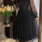Elegant Black A-line Evening Dress,Black Formal Dress  Y5730