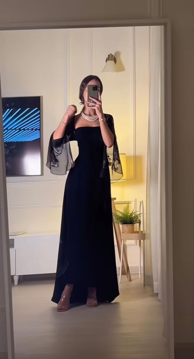 Charming Black Evening Dress,Black Formal Gown Y4030