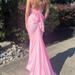 Halter Neck Mermaid Long Prom Dresses Y7392