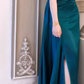 Elegant Off The Shoulder Prom Gown With Split  Y5044