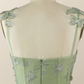 Sage Green Butterfly A-line Long Formal Dress Evening Dress  Y2801