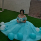 Off The Shoulder Lace Tulle Ball Gown Princess Dress Y3087