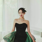 Chic Mermaid Strapless Prom Dress,Mermaid Evening Dress,Formal Gown Y4551
