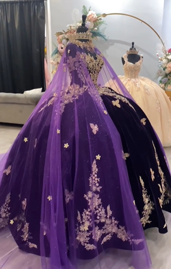 Stunning Purple Princess Quinceanera Dresses Ball Gown,Purple Sweet 16 Dress Y6560