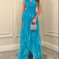 Vintage Long Tulle A-line Prom Dress,Gala Dress  Y5525
