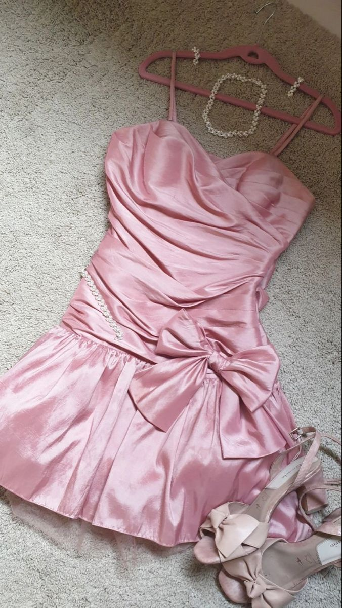 Lovely Pink Homecoming Dress,Pink Party Dress Y2352
