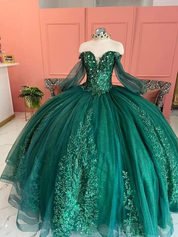 Glamorous Emerald Quinceanera Dress Sweet 16 Dress Ball Gown  Y5051