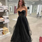 Generous Black Tulle Prom Dress Corset Top Graduation Dress Y314