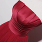 Strapless prom dress,red party dress,charming wedding dress Y1298
