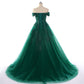 Sexy Dark Green Lace Applique Dresses Short Sleeve Ball Gown For 15 Prom Party Dress Custom Chapel Train Sweet 16 Dresses Y610