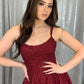 Burgundy tulle lace long prom dress A line evening dress Y1434