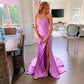 Charming Mermaid Long Prom Dresses with Train,Pageant Dress Y1520