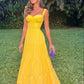 Long Prom Dresses Yellow Long Evening Gowns Formal Dress Y1880
