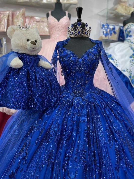 Luxurious Royal Blue Quinceanera Dress,Royal Blue Ball Gown Sweet 16 Dress Y1130