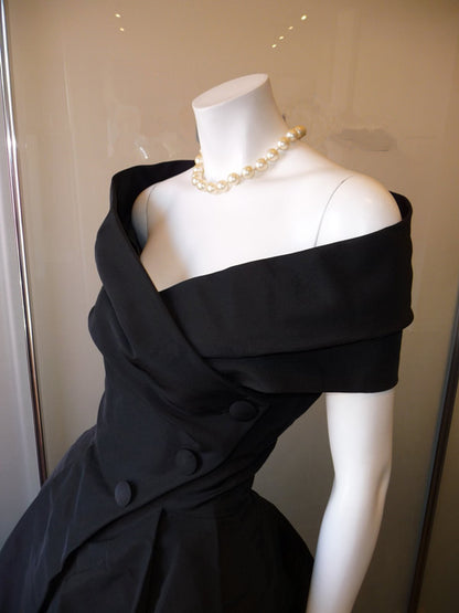 Black Prom Dress,Off The Shoulder Prom Dress,Bodice Prom Dress,Fashion Prom Dress S24639